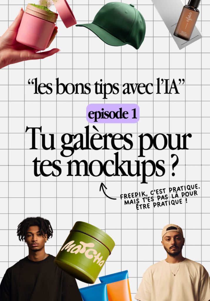Je t’apprends à sortir du lot avec un mockup maison, tu prends l’IA, tu gardes