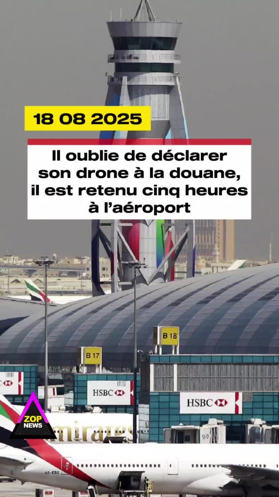 Il oublie de déclarer son drone à la douane : retenu cinq heures à l’aéroport d