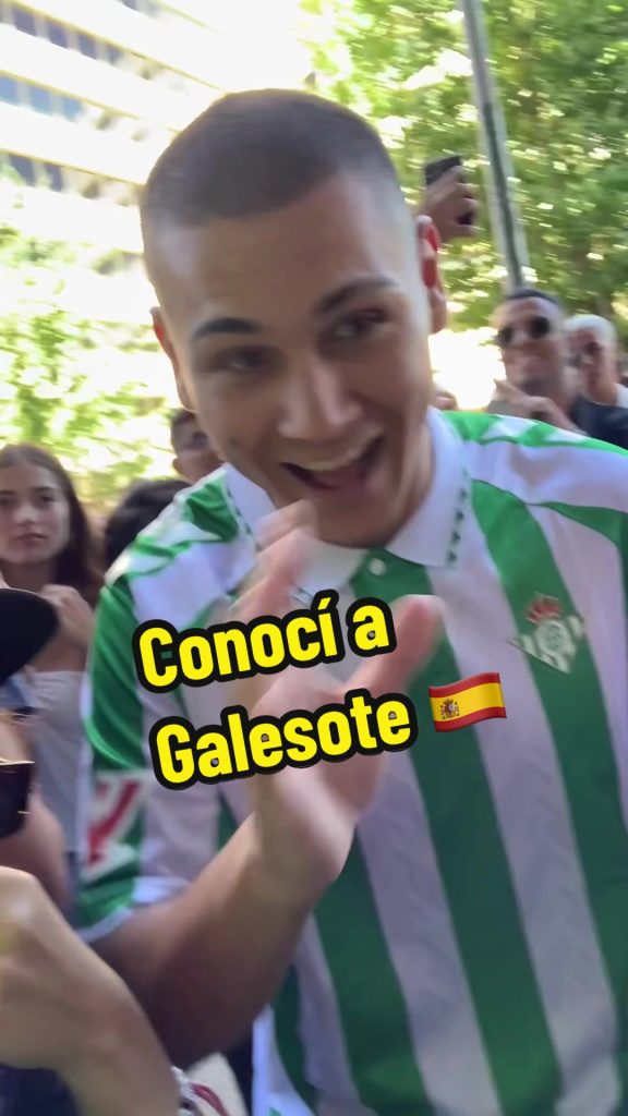 Avec ses fans à Madrid, il était super, Jose Walesote l'un des CRADE