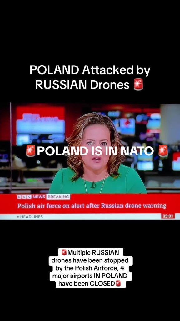 Ainsi, ce matin, la Pologne a signalé plusieurs drones russes en t