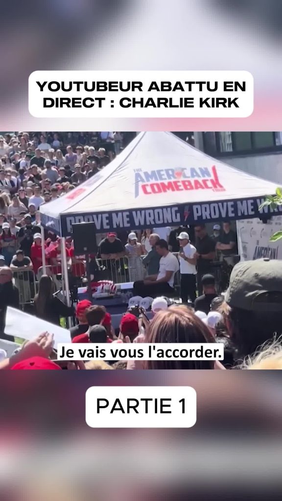 YOUTUBEUR ABATTU EN DIRECT CHARLIE KIRK partie 1