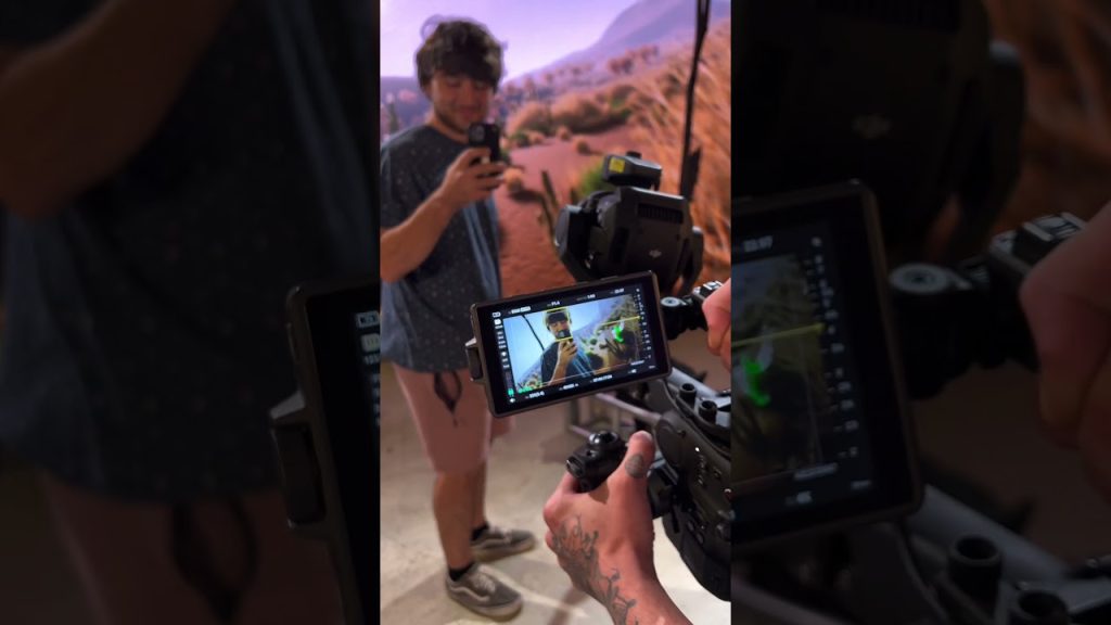 DJI Ronin 4D behind the scenes in a virtual set! #filmmaking #cinematography