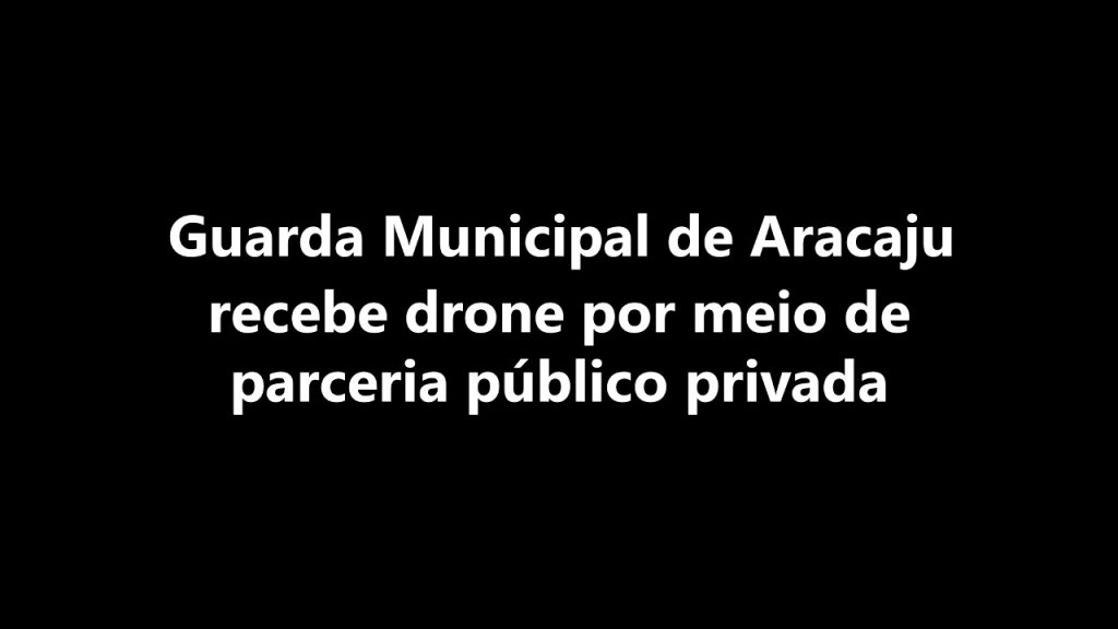 Drone para policiamento preventivo