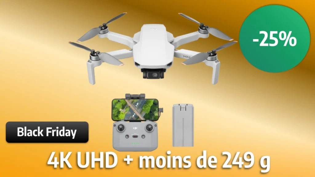 -25% sur le Dji Mini 4K pour le Black Friday