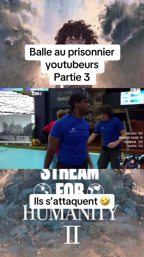 Partie 3 balle au prisonnier youtubeurs noir 2 SFH