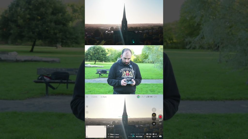 Sunrise Through the Spire | Cinematic Drone Shot | DJI Mini 5 Pro