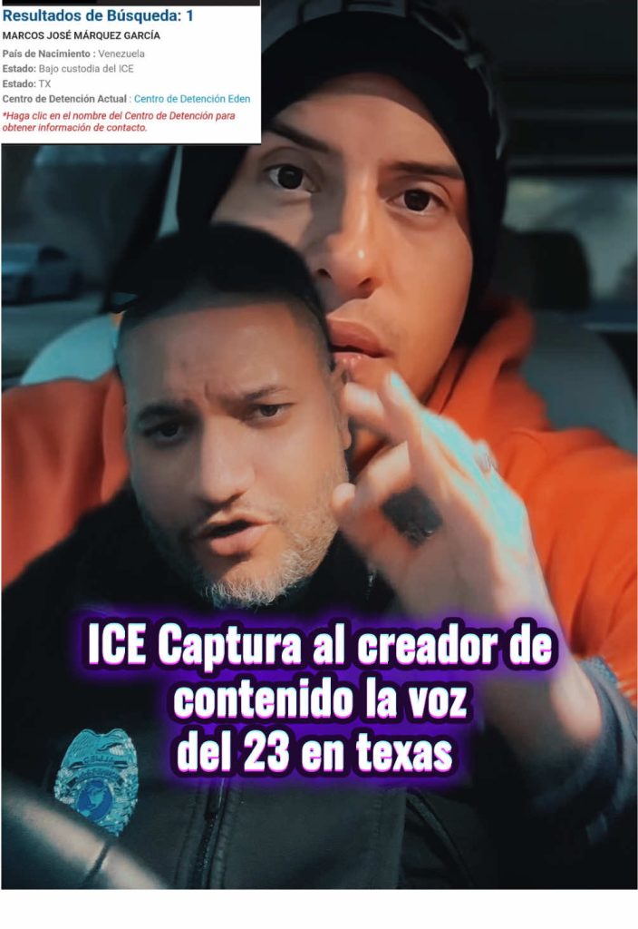 ICE capture le créateur de contenu, la voix de 23 au Texas