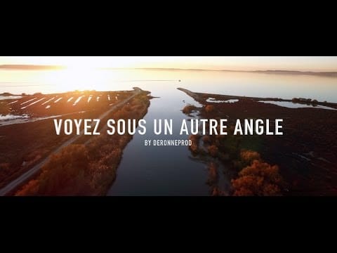 Paysage en drone Etang de Berre vu sous un autre angle , Embouchure de l’Arc en drone by DERONNEPROD