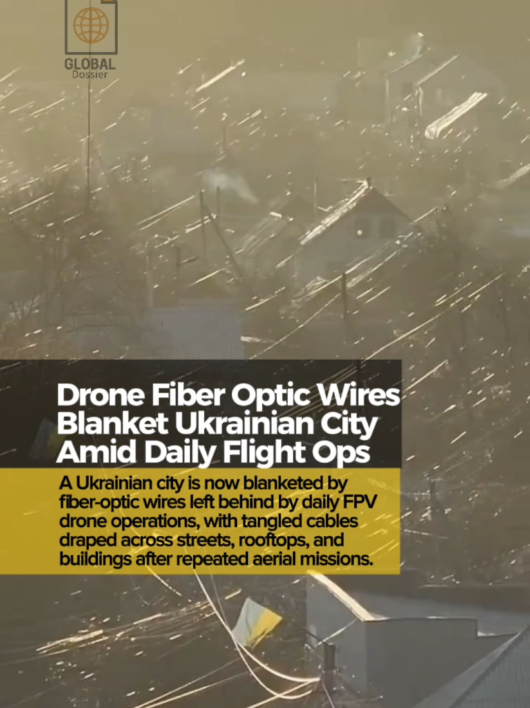 22DEC2025 • Les câbles à fibres optiques traînent derrière les drones FPV pour résister à l'électronique