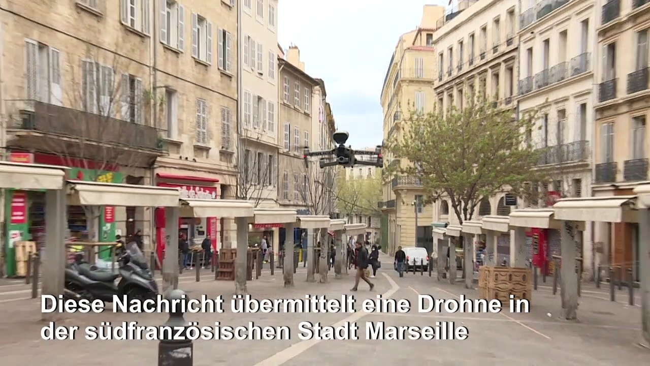 Dailymotion Coronavirus: Polizei-Drohne kontrolliert in Marseille