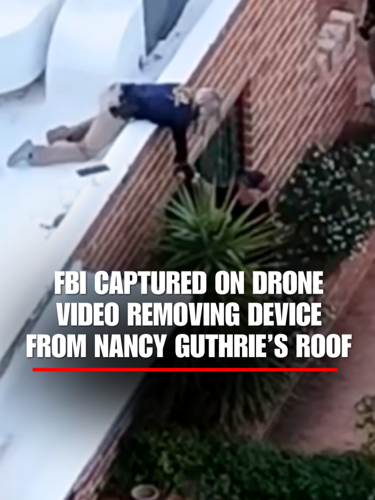 NOUVEAU : Le FBI vu sur une vidéo de drone tirant un appareil filaire du toit de Nancy Guthrie I