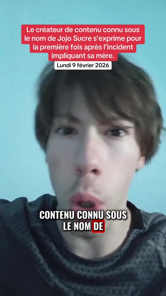 Le créateur de contenu connu sous le nom de Jojo Sucre s’exprime pour la premiè