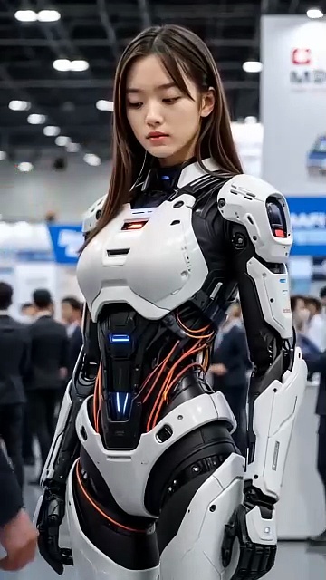 Dailymotion #机器人 #美女机器人 #智能机器人 #吃货-快手