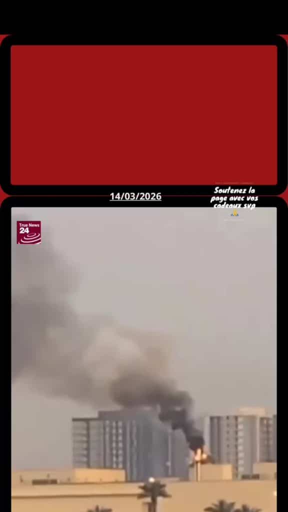 l'ambassade des États-Unis à Bagdad, en Irak, après le passage des drones irani