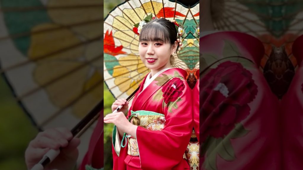 和くわくきもの撮影会 #福山城 #チームラボ #振袖 #母娘 #撮影会