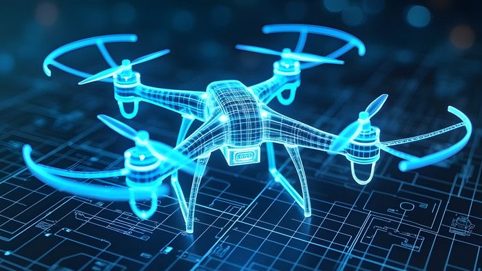 pinterest Futuristic Drone Hologram On Circuit Board Backgrounds | JPG Free Download - Pikbest
