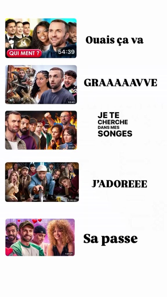 Mais sinon franchement je les ai tous aimés