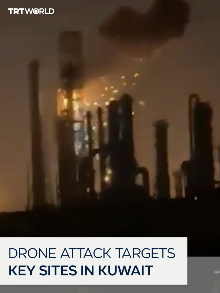 Une attaque de drone a frappé des sites clés au Koweït, notamment la raffinerie Mina Al-Ahmadi, une