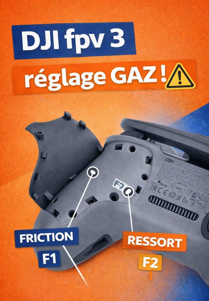 DJI FPV 3 – Attention au stick des gaz ! Tu viens d’acheter la DJI FPV Remote