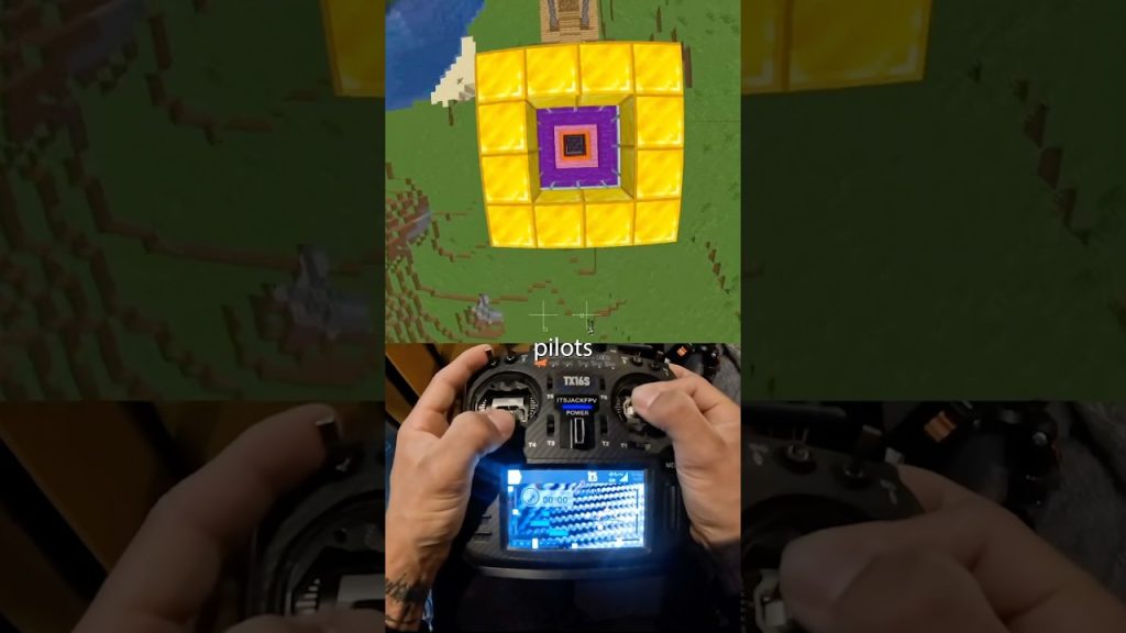 I used an FPV drone in Minecraft…