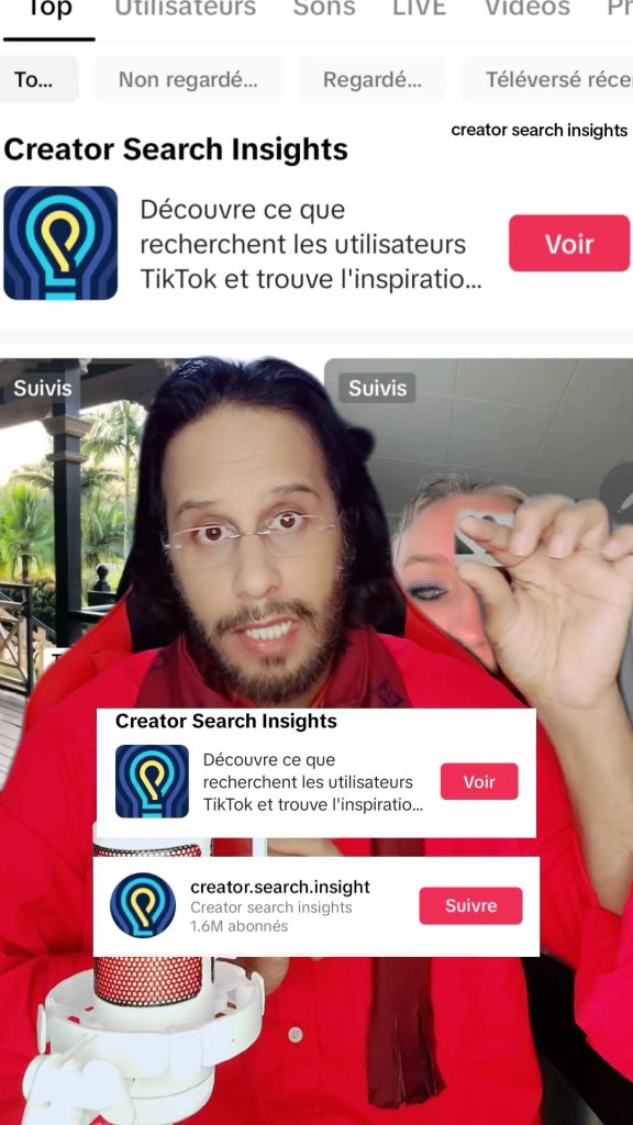 utiliser les insights de recherche de créateurs