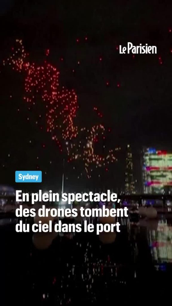 Un spectacle de drones lumineux est littéralement tombé à l'eau à Sydney après