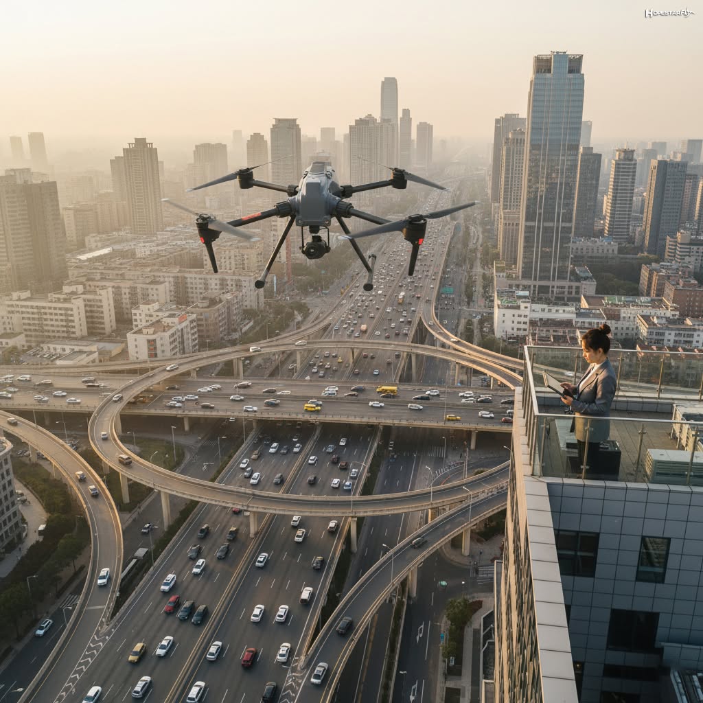 Pinterest Smart City Drone Traffic Monitoring & Infrastructure Inspection.