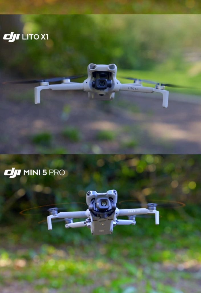 Quel drone choisiriez-vous ? Drones utilisés - DJI Neo 2, DJI Lito X1, DJI Mini