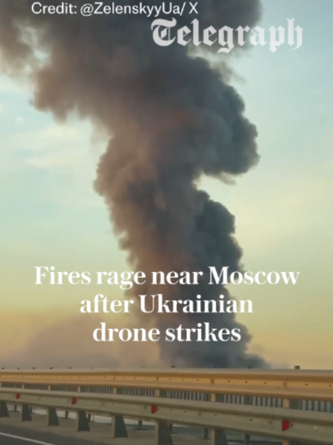 L'Ukraine a bombardé la banlieue sud de Moscou avec 400 drones au cours d'une nuit.
