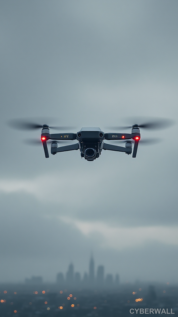 Pinterest Solitary Drone – FREE 4K Download | Cyberpunk Wallpaper
