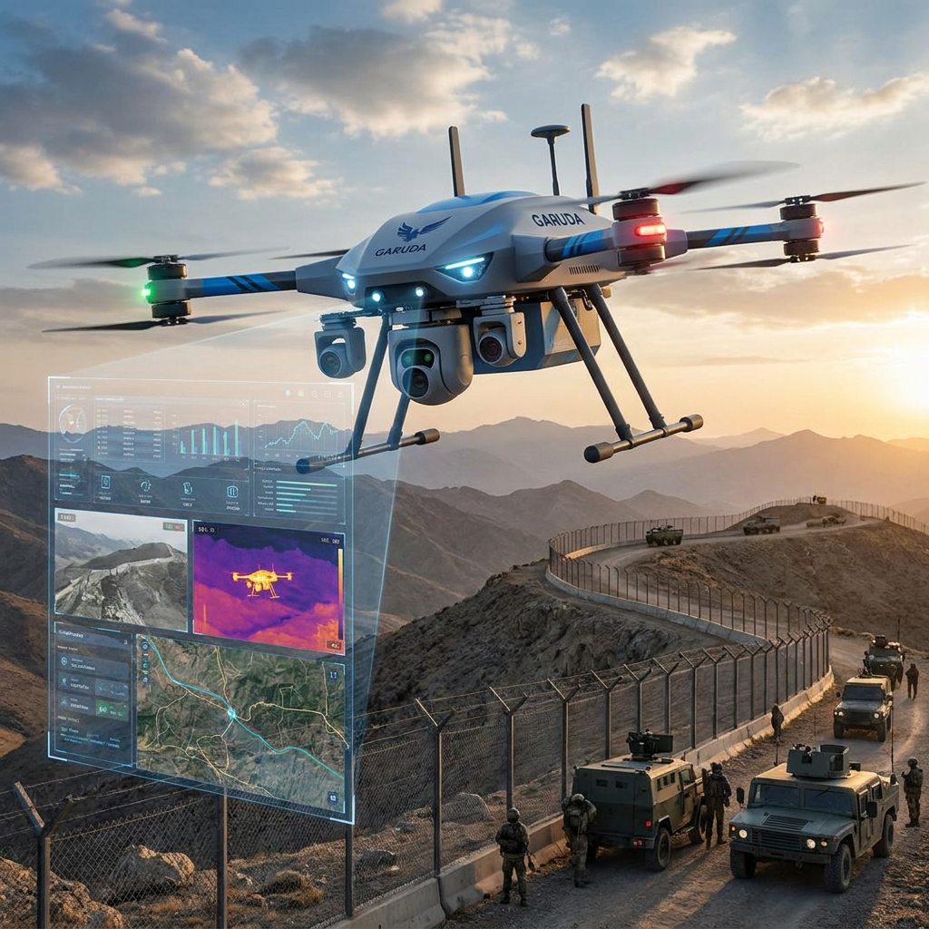 pinterest Garuda Aerospace Unveils Border Patrol Surveillance Drone