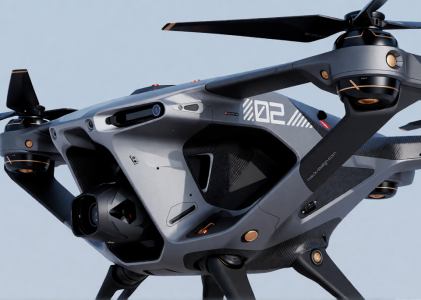 drone; Drone concept exploration // A.I. Driven Design by Flo Mack