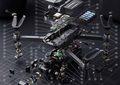 drone; Dji Drone exploded view