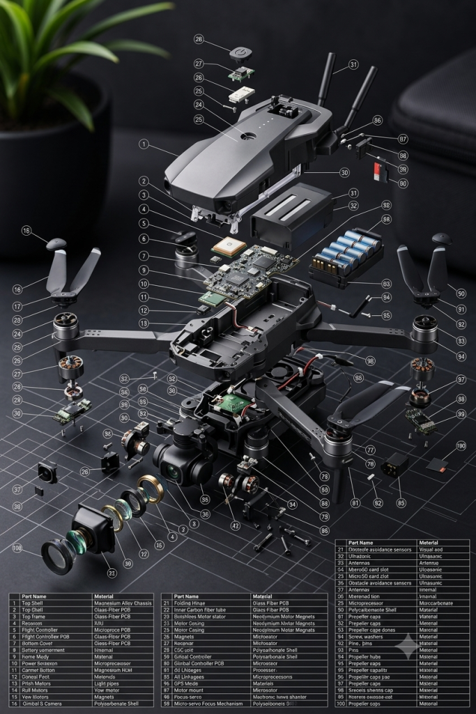 pinterest Dji Drone exploded view